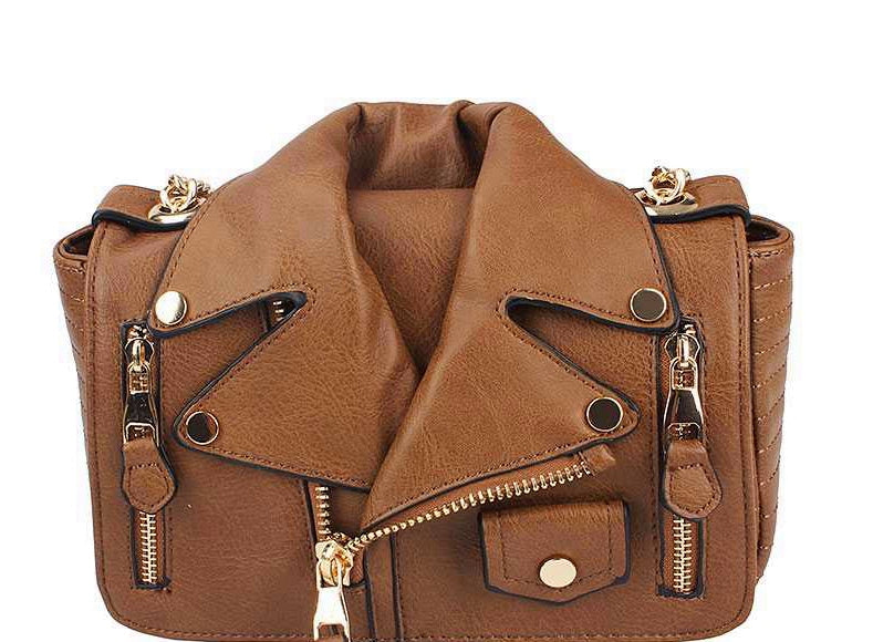 Motor Cycle Jacket style Cross-body Handbag