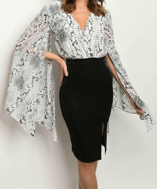Mona Snake Print Midi