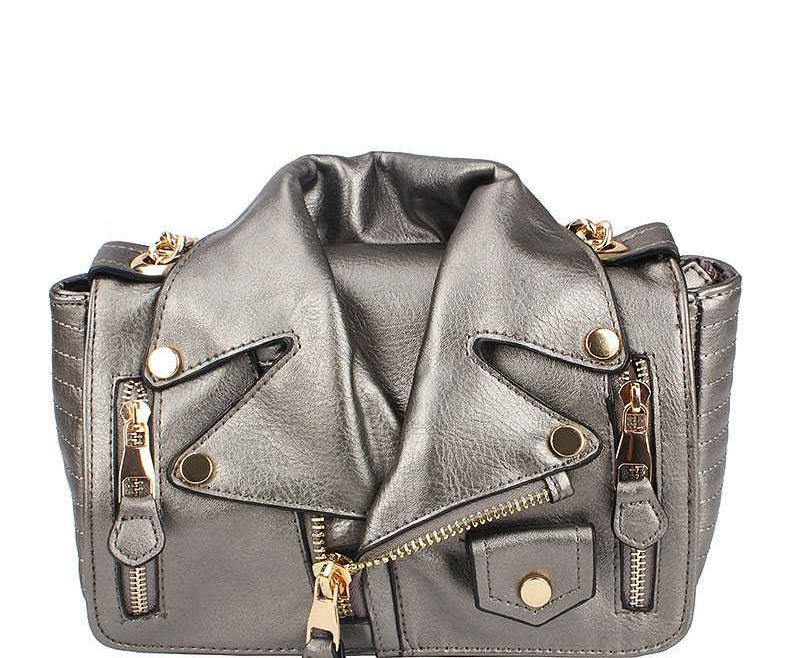 Motor Cycle Jacket style Cross-body Handbag