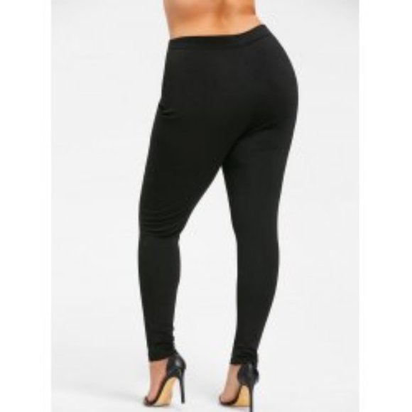 Double Breasted Black Pencil Pant