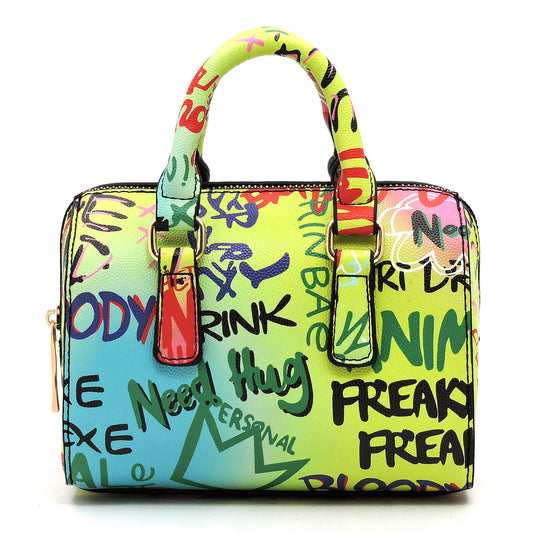 My "Mini" Love Graffiti bag-Green