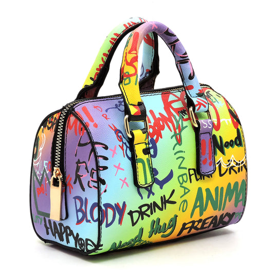 My "Mini" Love Graffiti bag-Lavender