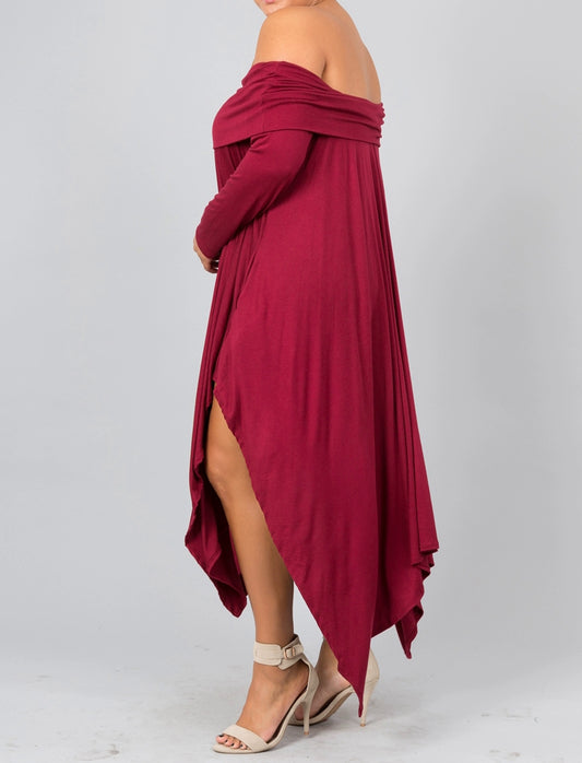 Dawn Handkerchief long sleeve dress